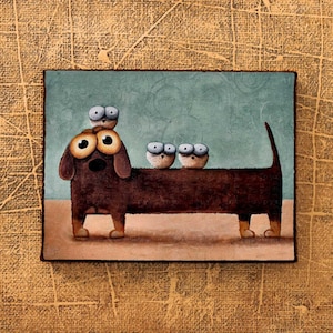 bassotto, disegno di cane, cane carino, cartone animato di bassotto, illustrazione di bassotto, stampa di cane