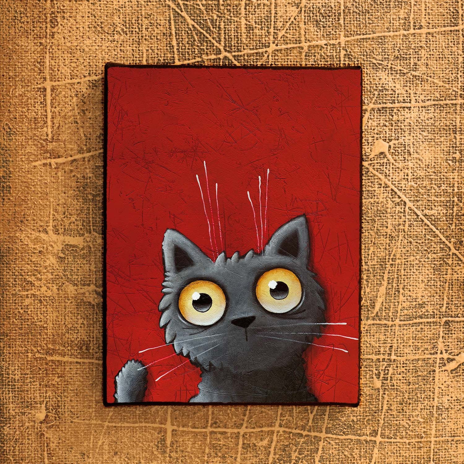 猫の絵, かわいい猫, 猫漫画, 黒猫のシュヴァルツェカッツェ - Etsy 日本