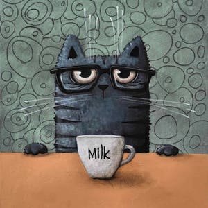 chat avec la c tasse de lait image 3