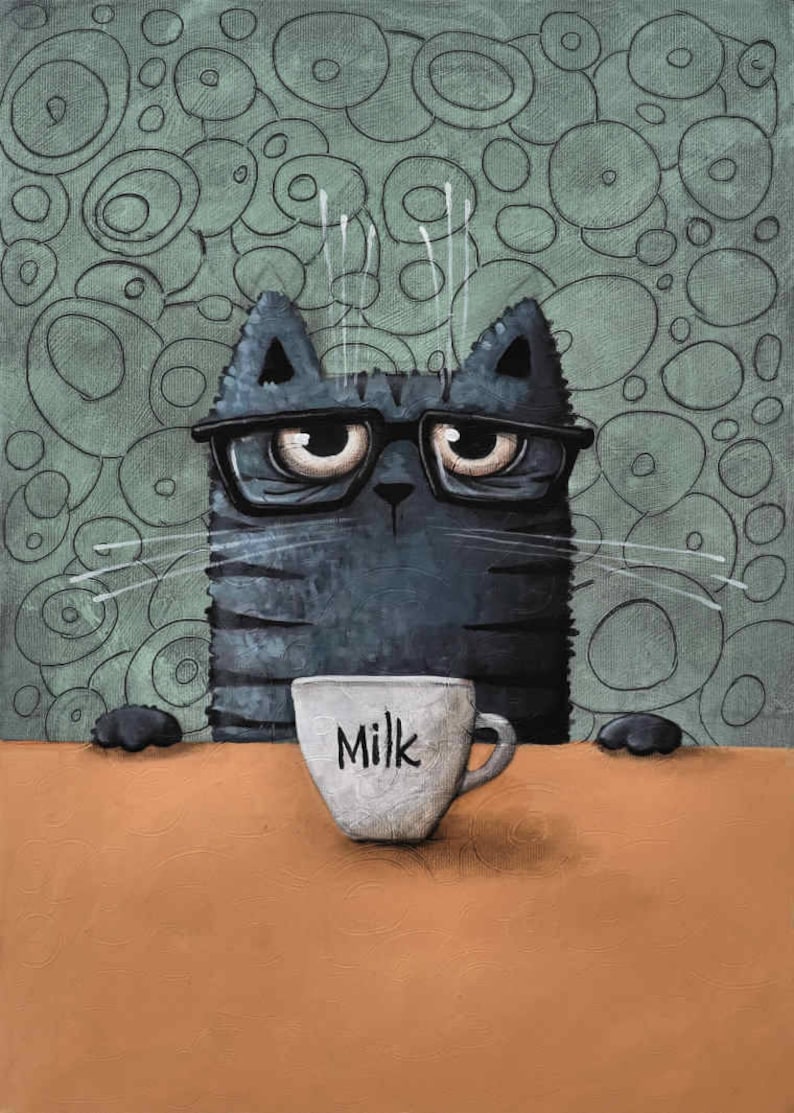 chat avec la c tasse de lait image 3