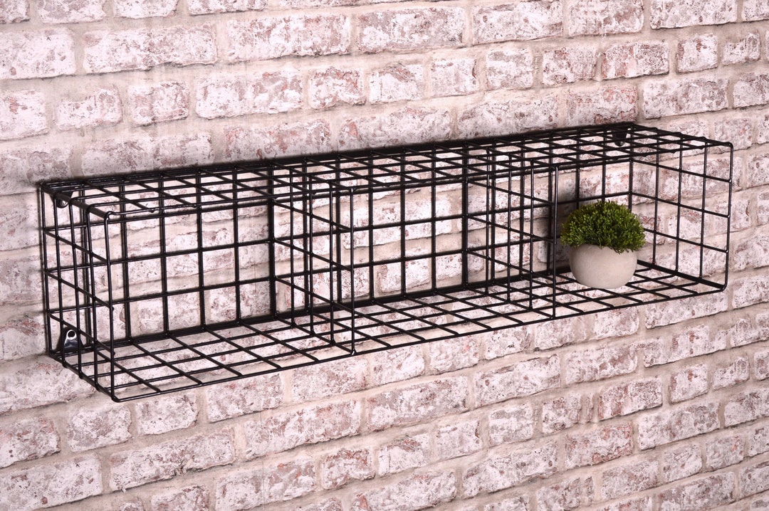 Metal Wire Mesh Storage Cube Wall Unit Shelves Etsy UK