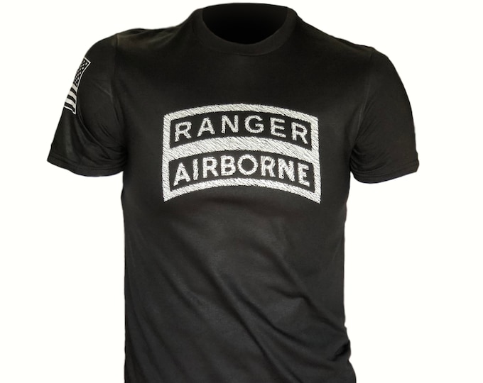 Ranger / Airborne  T-shirt / For him / For her / 82nd Airborne / 101st Airborne / Your Unit Patch /  Military / Army / U.S. Veteran / Combat