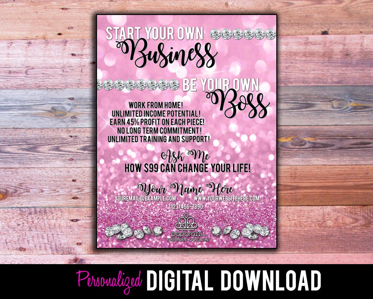 Paparazzi Printable Flyer-Digital Download | Etsy