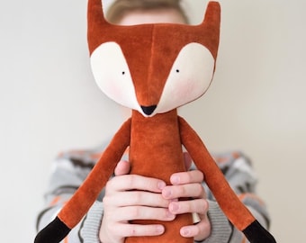 Fox, Orange fox, Toy fox, Handmade toy, Toy for kids, Gift for kids, Tilda fox, Toy for toddler