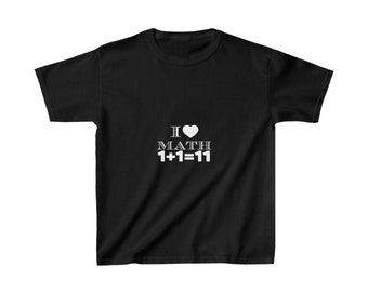 Kids Heavy Cotton™ Tee I Love Math