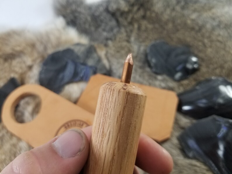 Four Tools Basic Flint Knapping Kit Obsidian Etsy