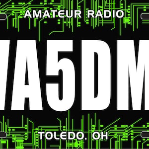 Amateur Radio License Plate - Circuit