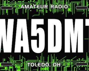 Amateur Radio License Plate - Circuit