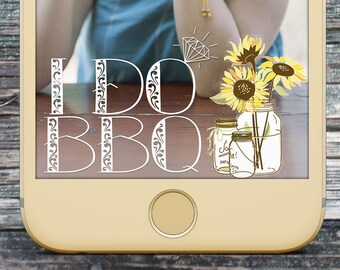 I DO BBQ Custom Snapchat Filter| Bridal Shower Geofilter | Engagement Filter | Snapchat Filter | Wedding Filter | Champagne | Ring | Names