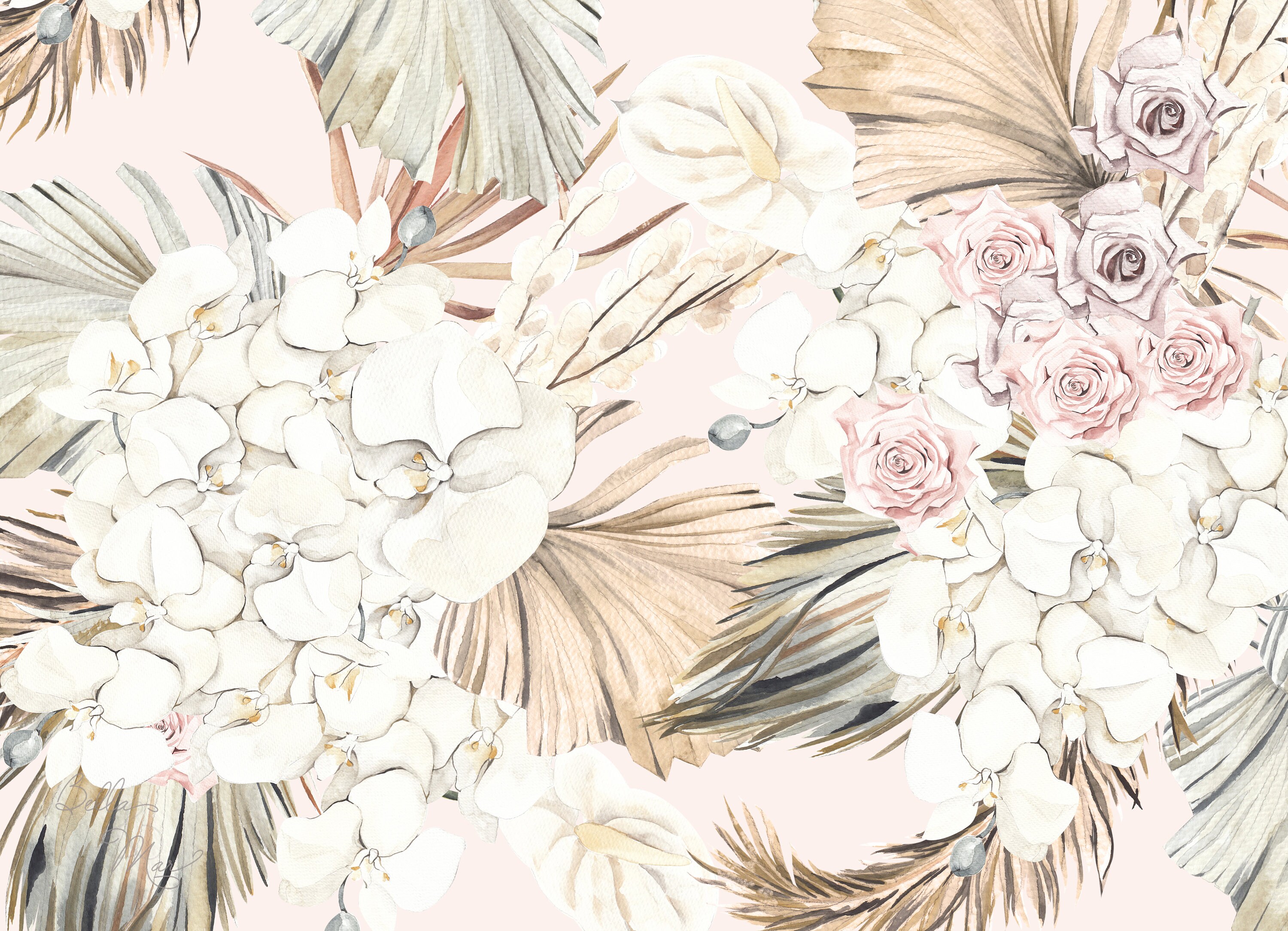 Wrapping Paper Pampas Grass/Pampas Grass Wrapping Paper/Pampas Etsy