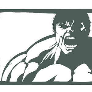 HULK 001 DXF File Good For CNC Plasma and Laser Cut