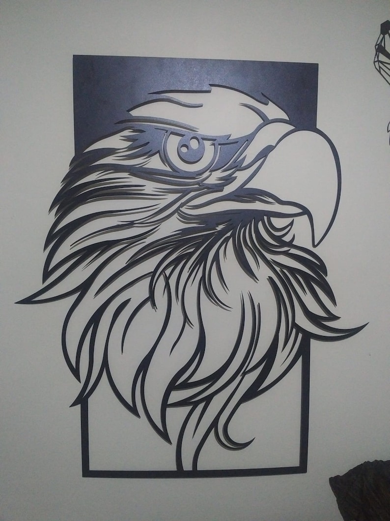 Bald Eagle 003 DXF File Good For CNC Plasma and Laser Cut