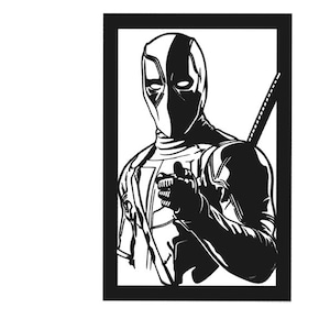 Deadpool DXF File Good For CNC Plasma and Laser Cut