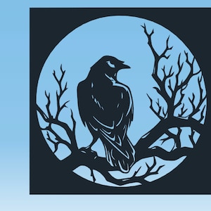 Raven DXF File Good For CNC Plasma and Laser Cut