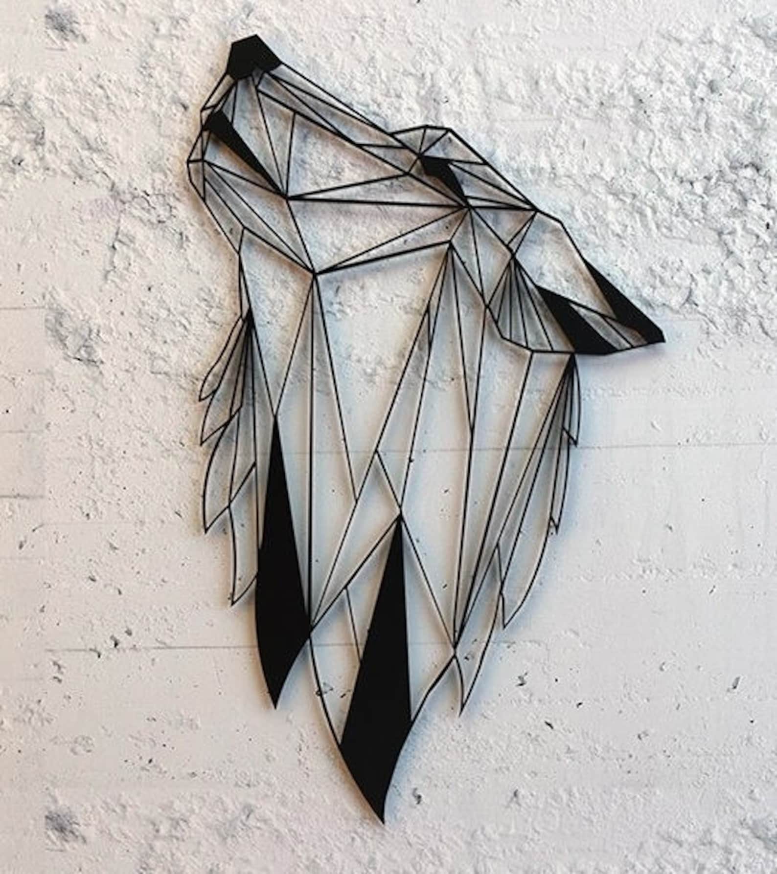 Wolf 001 DXF File Good for CNC Laser Cut Etsy