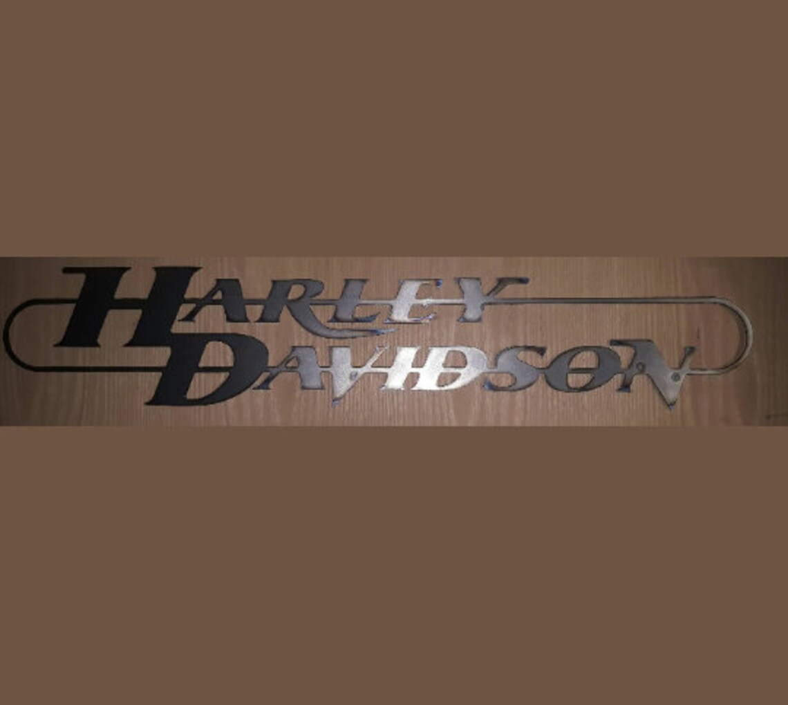 Metal Art Harley Davidson Logo DXF File Good for CNC Plasma Etsy