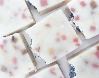 Aromatherapy patchouli and lavender confetti Soap.