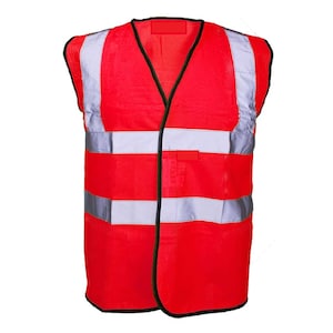 Red Safety Vest -  UK