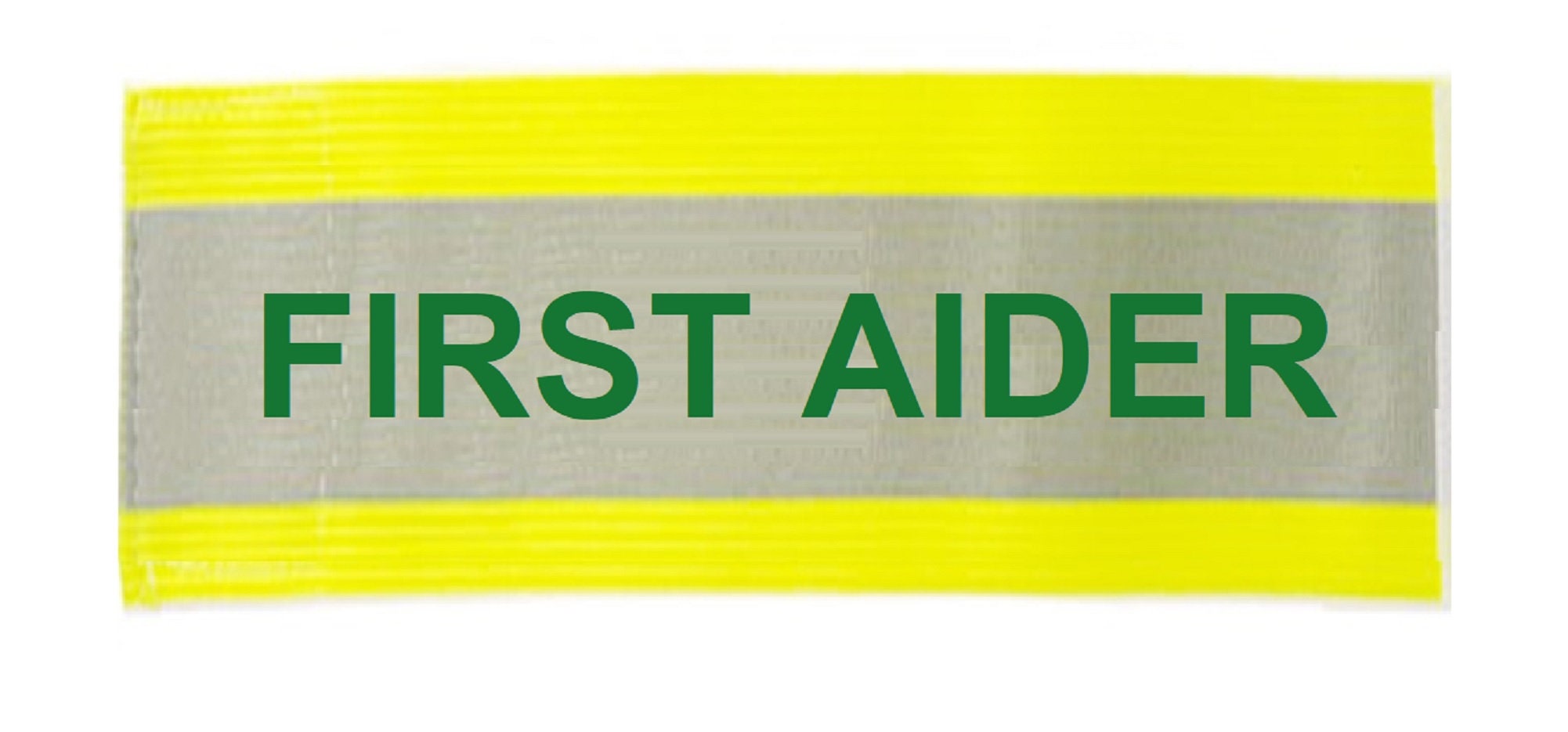 Printed first Aider Reflective Armbands Wide Reflective Sports Safety