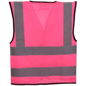 Child Vests Children Reflective Waistcoat Hi Visibility Sports Safety 2 Colors and 3 Sizes from 3 to 11 years image 4