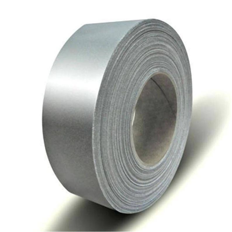 Silver Reflective Tape Iron on or Sew on Tape Grey 50 Mm Wide Hi Vis