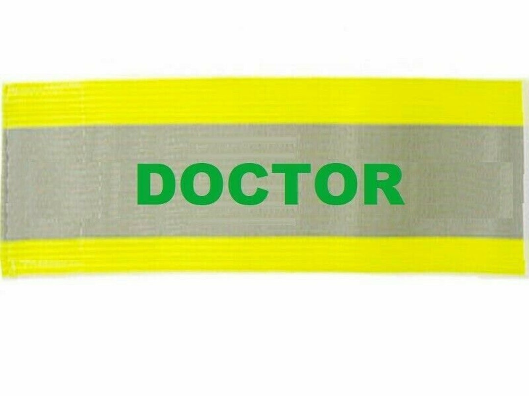 Printed doctor Reflective Armbands Wide Reflective Sports Safety Hi