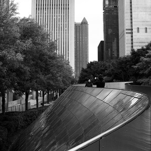 BP Pedestrian Bridge, Chicago, IL- October 2018, 8 in. x 8 in. Print