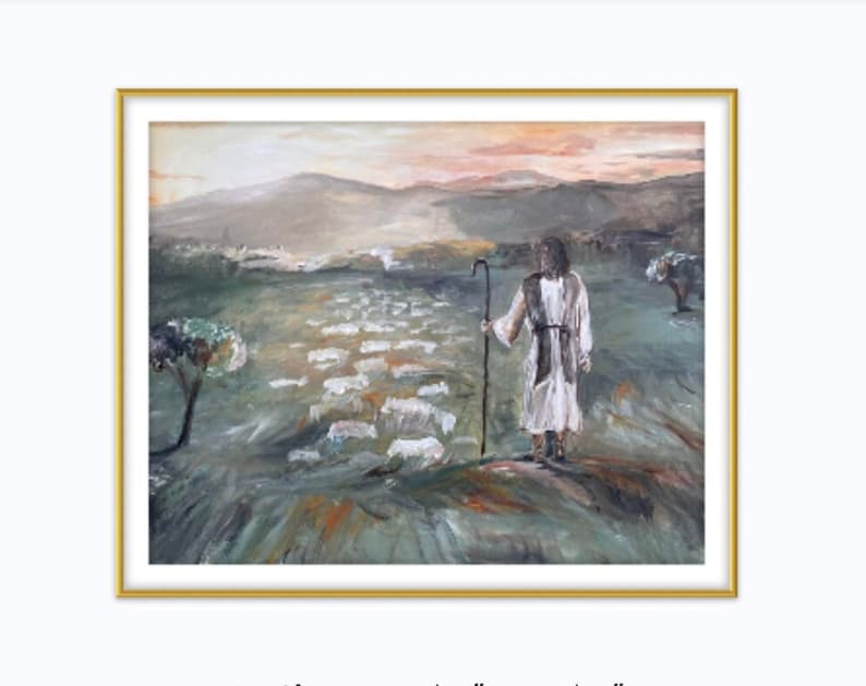 Shepherd In Robe The Good Shepherd Digital Print - Etsy