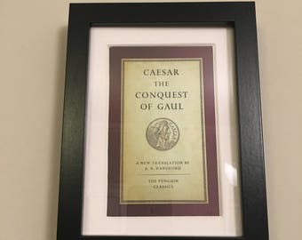 Classic Penguin Book cover print- framed - Caesar - The Conquest of Gaul