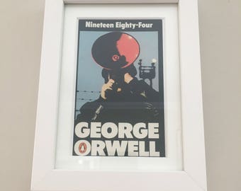 Classic Penguin Science Fiction Book cover print- framed - 1984 by George Orwell