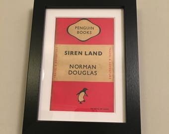 Classic Penguin Book cover print- framed - Siren Land by Norman Douglas