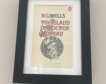 Classic Penguin Science Fiction Book cover print- framed - The Island of Doctor Moreau