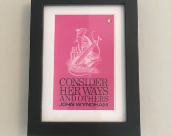 Classic Penguin Science Fiction Book cover print- framed - Consider Her Ways And Others