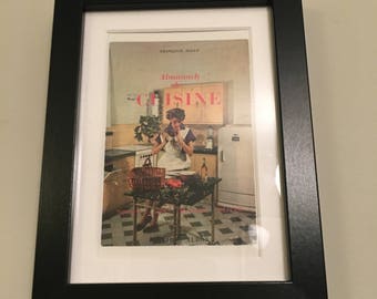 Classic Cookery Book cover print- framed - Almanach De Cuisine