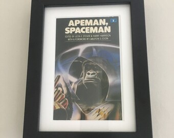 Classic Penguin Science Fiction Book cover print- framed - Apeman, Spaceman