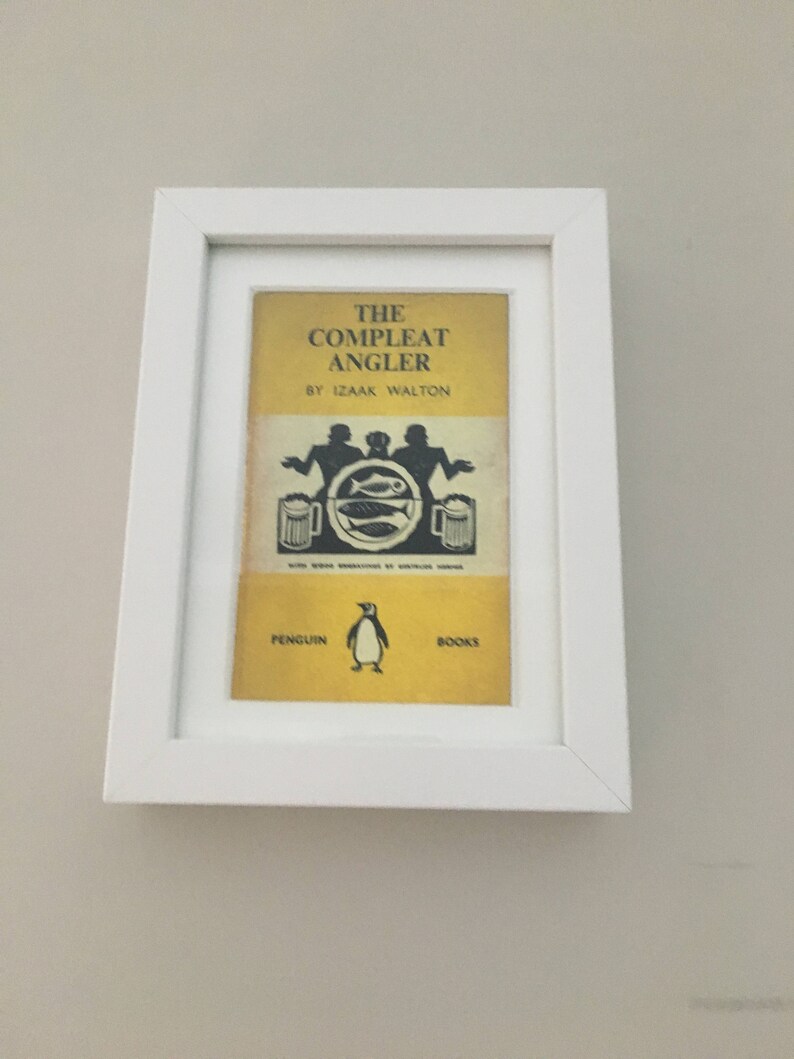 Classic Penguin Book cover print framed The Compleat Angler image 1