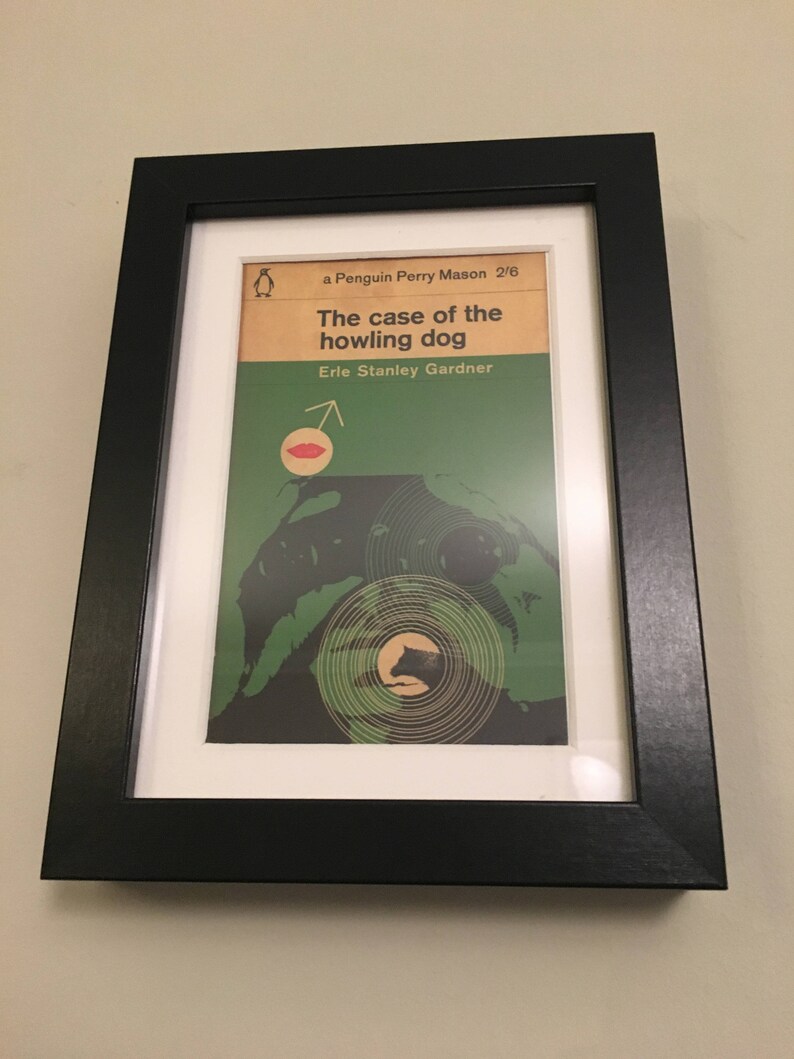 Classic Penguin Book cover print framed The Case Of The Howling Dog image 1
