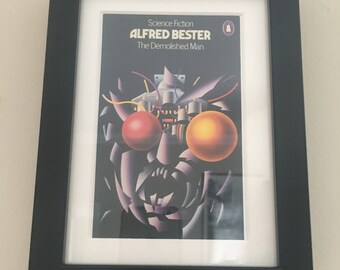 Classic Penguin Science Fiction Book cover print- framed - The Demolished Man