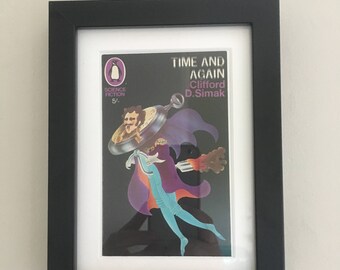 Classic Penguin Science Fiction Book cover print- framed - Time And Again