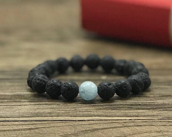 Lava Bead Bracelet, Diffuser Bracelet, Gemstone Bracelet, Essential Oil Bracelet, Essential Oil Diffuser, Essential Oil Diffuser Bracelet