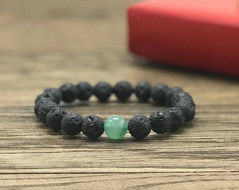 Diffuser Bracelet | Lava Bead Bracelet, Lava Diffuser Bracelet Essential Oil, Essential Oil Diffuser Bracelet, Gemstone Bracelet