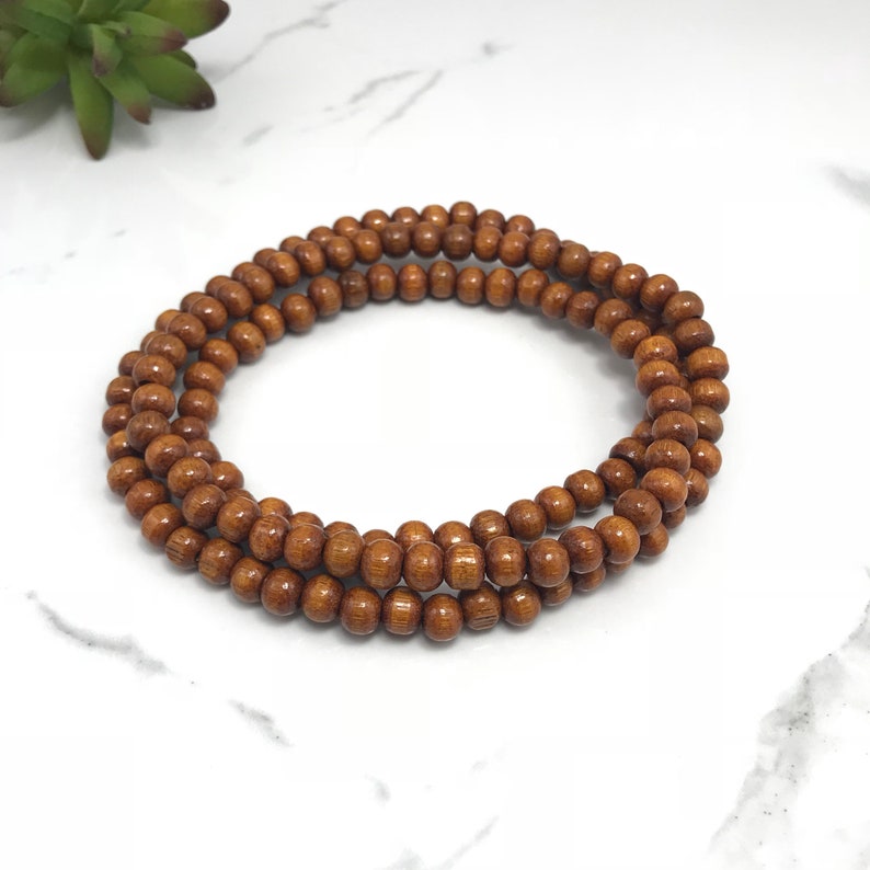 Wood Beaded Necklace Wooden Bead Necklace Beaded Necklace Boho Wood Necklace Wood Bead Necklace Wooden Beaded Necklace