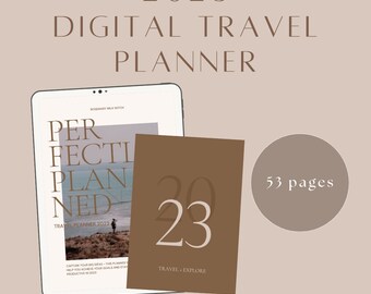Digital Travel Journal | Travel Planner | Vacation Planner | Travel Notebook | Trip Planner | Travel Diary | Holiday Planner for GoodNotes
