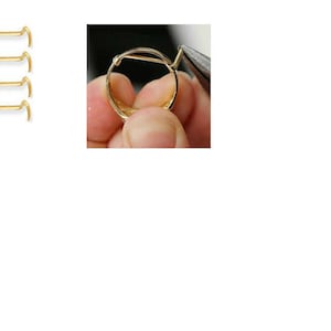 14 k white/yellow gold filed ring guard, ring size adjuster for Men/ Women for custom fit engagement & others image 3