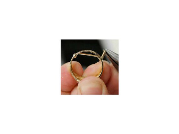 Counter-loc®, 14K solid or Filled Small Ring Guard, DYI Ring Sizer, White  or Yellow, Filled or Solid Gold, Ring Size Adjuster, 1mm 