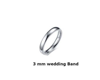 3 mm Sterling Silver Classic Comfort Fit Wedding Ring Size 5-11 Brand NEW