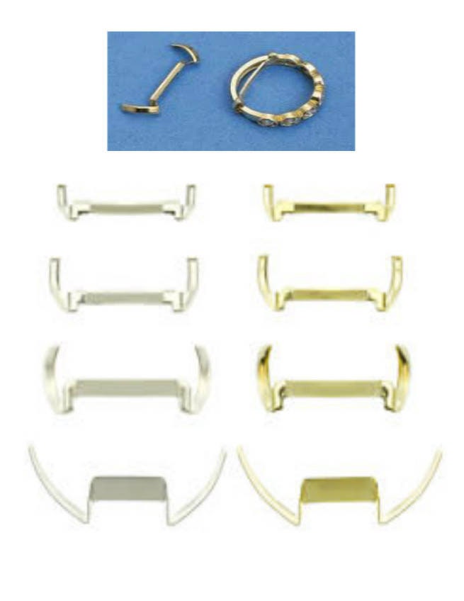 14kt White/Yellow Gold Ring Guards Adjuster- Wholesale Lot of 10