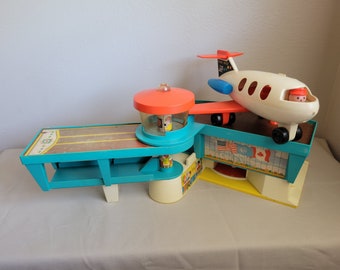 Vintage 70s Fisher Price Airport, Plane, Helicopter, Cars, Taxi, Luggage, Fuel Haul, Wooden People, 70s Iconic Toy HUGE SET - Etsy Vintage 70s Fisher Price Airport, Plane, Helicopter, Cars, Taxi, Luggage, Fuel Haul, Wooden People, 70s Iconic Toy HUGE SET - Etsy