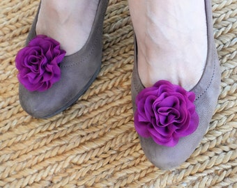 Flower shoe clips