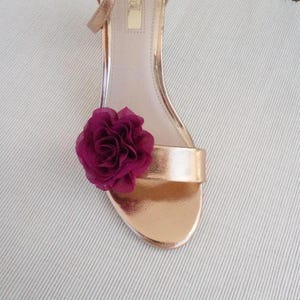 Flower shoe clips
